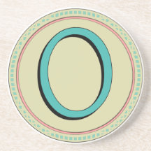 O MONOGRAM LETTER COASTER