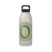 O MONOGRAM LETTER DRINKING BOTTLES