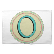 O MONOGRAM LETTER PLACE MAT