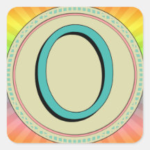 O MONOGRAM LETTER STICKER
