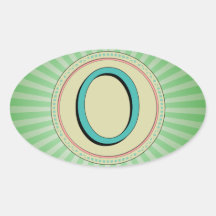 O MONOGRAM LETTER STICKER