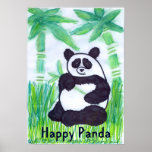 O.O. Happy Panda 16x23 posters