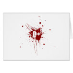 O Positive Blood Type Donation Vampire Zombie Greeting Cards