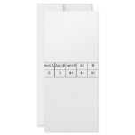O positive customized rack card