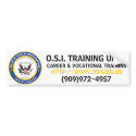 O.S.I. TRAINING UNIT, HTTP://WWW.OSIWEB.US, CAR... bumper stickers