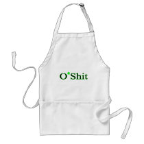 O Shit St Patricks Clover Aprons