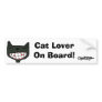 O&T Bumper Sticker Cat Lover...