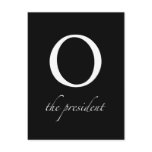 O | the president Vertical postcards