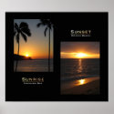 Oahu - Sunrise - Sunset posters