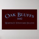 Oak Bluffs Incorporated 1880 Poster posters