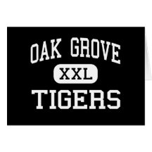 Oak Grove - Tigers - High - Oak Grove Louisiana Greeting Card