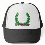 Oak leaf wreath and ribbon hats