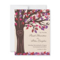 Oak Tree Heart Save the Date Wedding Card invitations