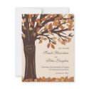 Oak Tree Heart Save the Date Wedding Card invitations