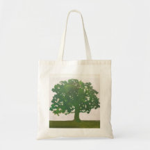 Oak tree in Spring Canvas Bag