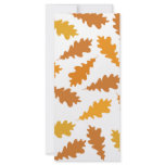 Oak Tree Leaf Pattern. Golden Brown. Fall. Custom rack cards