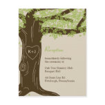 Oak Tree Wedding Reception Card invitations