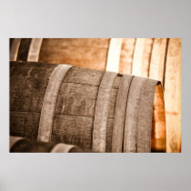 Oak Wine Barrel Poster