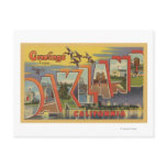 Oakland, California - Large Letter Scenes Post Card