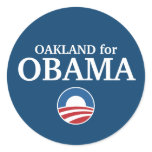 OAKLAND for Obama custom your city personalised stickers