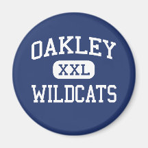 Oakley Wildcats Middle School Oakley Kansas Fridge Magnets