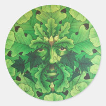 oakman round sticker