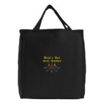 Oarsman World's Best Great Grandpa Embroidered Bag embroidered bags