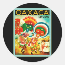 Oaxaca ~ Mexico ~ Vintage Travel Sticker