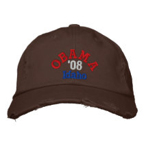Obama '08 Idaho Hat Embroidered Hats