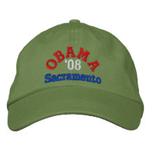 Obama '08 Sacramento Hat Baseball Cap