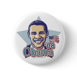 Obama '08 Star Button 