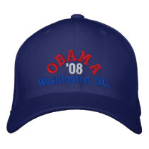 Obama '08 Washington D.C. Hat Embroidered Baseball Cap