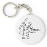 Obama 2008 donkey keychain