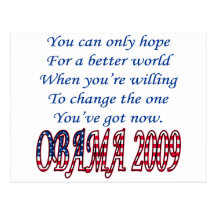 Obama 2009 post cards