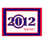 Obama 2012 Big O Calendar Wallet Card business cards