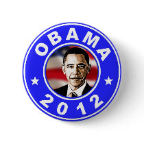 Obama 2012 - Blue Buttons