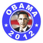 Obama 2012 - Blue stickers