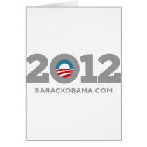 Obama 2012 card