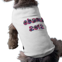 Obama 2012 pet tee shirt