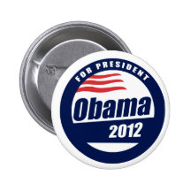 Obama 2012 pinback button