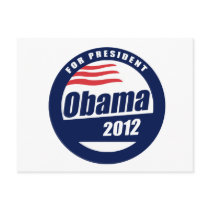 Obama 2012 postcard