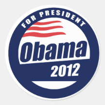 Obama 2012 stickers