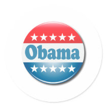 Obama 2012 T-shirt Round Stickers