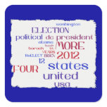 Obama 2012 Tag Cloud Sticker