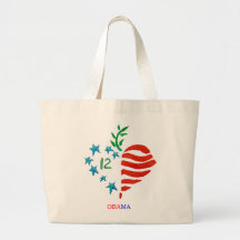 Obama 2012 tote bags