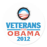 Obama 2012 Vets Sticker