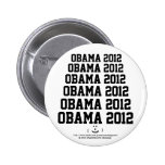 Obama 2012 with a Cute Funny Smiley Face Buttons