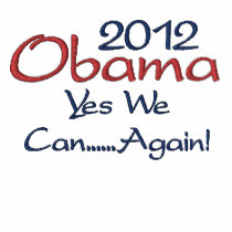 Obama, 2012, Yes We Can......Again! Embroidered Polo Shirt