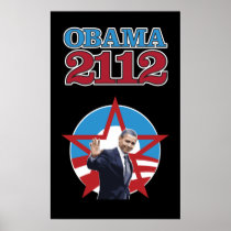 Obama 2112 Black Poster