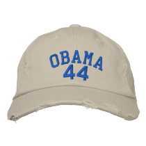OBAMA 44 EMBROIDERED BASEBALL CAPS